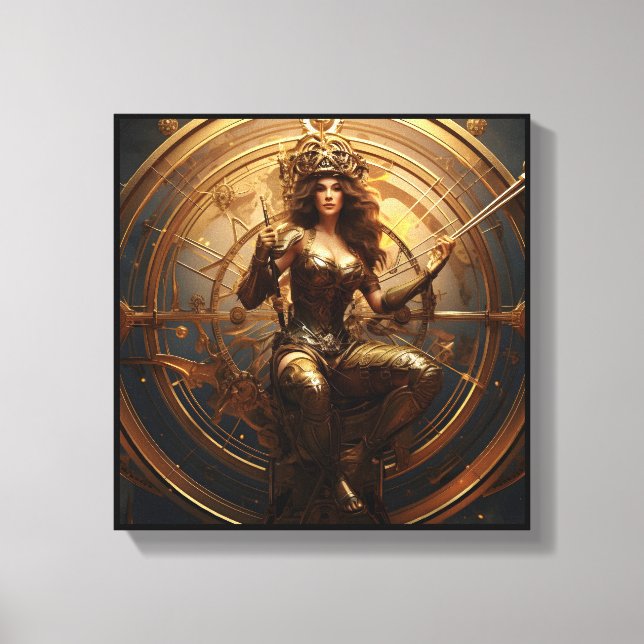 Sagittarius Zodiac Art Canvas  Print (Front)