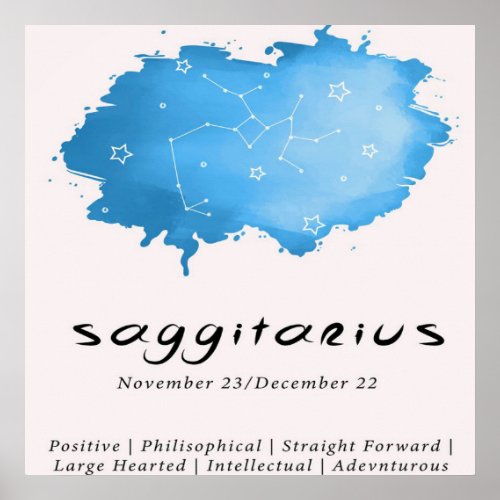 Sagittarius Zodiac Art Owner Gift  Funny Gift Poster
