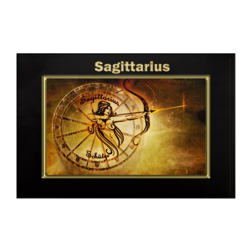Sagittarius Zodiac Astrology design Acrylic Print