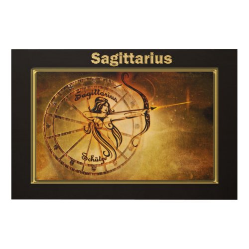 Sagittarius Zodiac Astrology design Wood Wall Decor