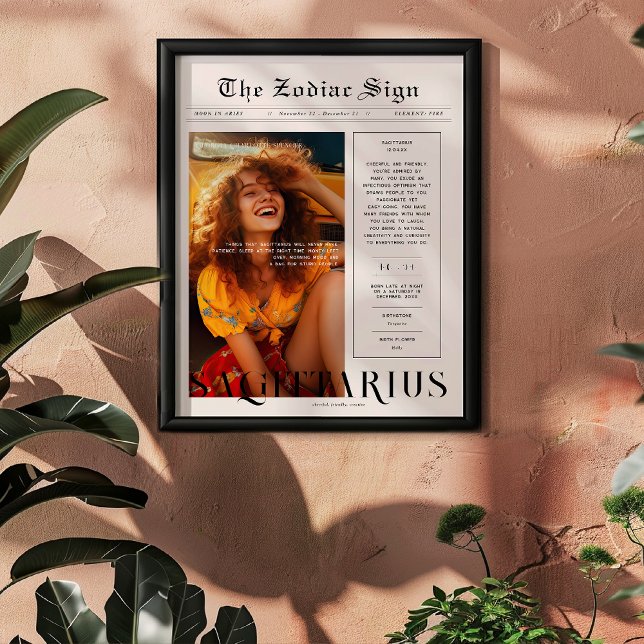 Sagittarius | Zodiac Astrology Photo Newspaper Poster (Creator Uploaded)