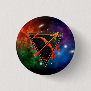 Sagittarius Zodiac Badge Astrology Gift Button