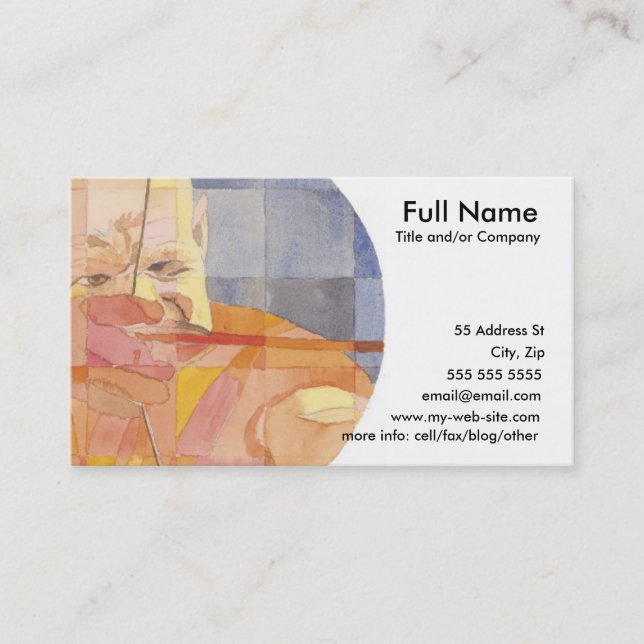 Sagittarius Zodiac Business Card (Front)