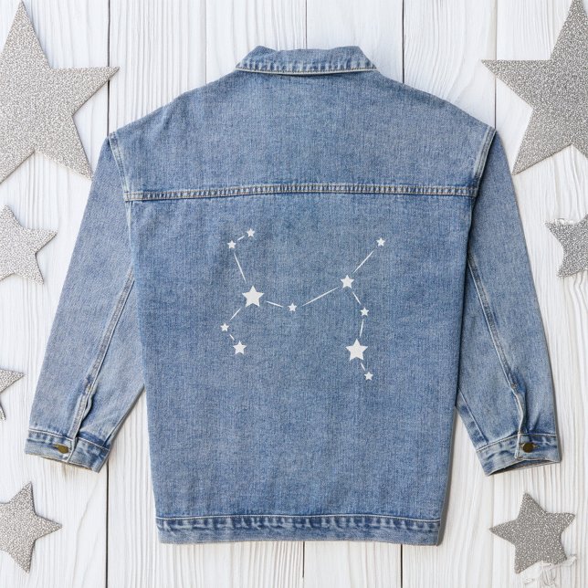 Sagittarius Zodiac Constellation Denim Jacket (Creator Uploaded)