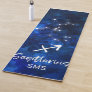 Sagittarius Zodiac Constellation Galaxy Monogram Yoga Mat