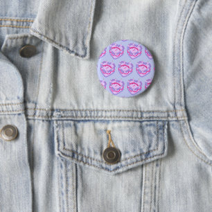 Sagittarius Zodiac Coquette Heart Birthday Cake Button