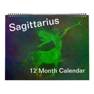Sagittarius Zodiac December Colorful Sign Symbols