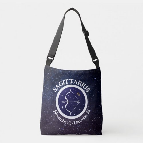 Sagittarius Zodiac Design Crossbody Bag