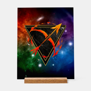 Sagittarius Zodiac Galaxy Acrylic Sign