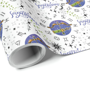 Sagittarius Zodiac Gift Wrapping Paper