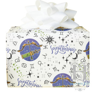Sagittarius Zodiac Gift Wrapping Paper
