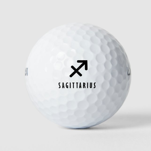 Sagittarius zodiac golf balls (Front)