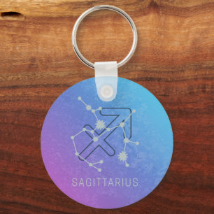 Sagittarius Zodiac Horoscope Star Constellation Keychain