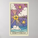 Sagittarius Zodiac Sign Abstract Art Poster<br><div class="desc">An abstract illustration of the Sagittarius zodiac sign.</div>