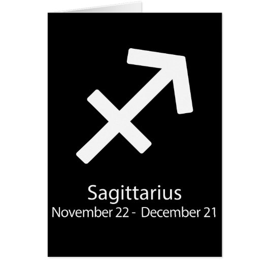 Sagittarius Zodiac sign Astrology Cards (Front)