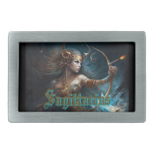 Sagittarius Zodiac Sign Belt Buckle