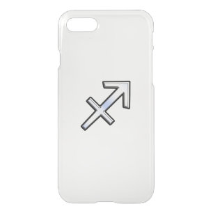Sagittarius Zodiac Sign Black Carbon Fiber iPhone SE/8/7 Case