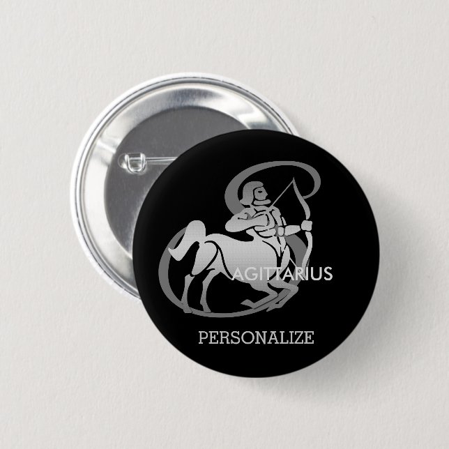 Sagittarius - Zodiac Sign  Button (Front & Back)