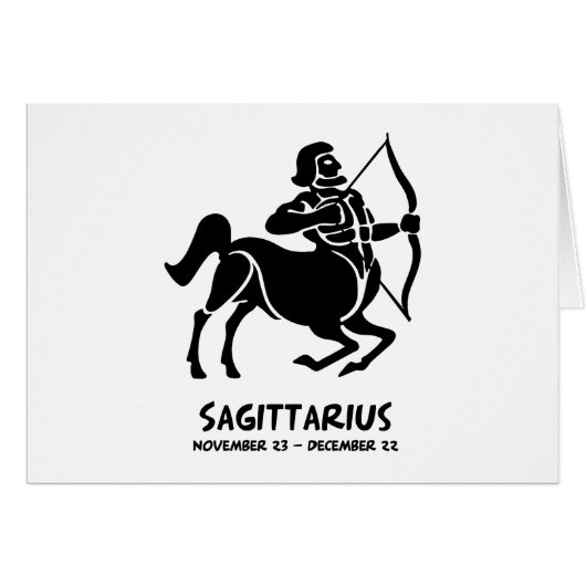 Sagittarius Zodiac Sign Cards (Front Horizontal)