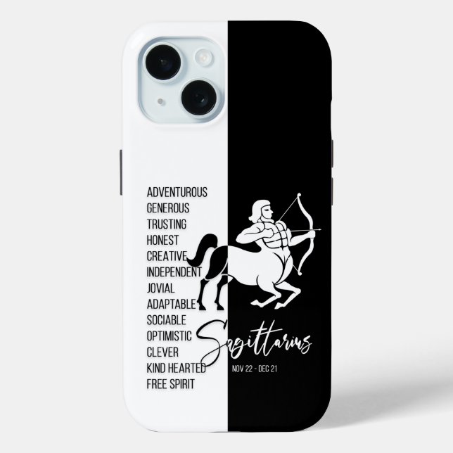 Sagittarius Zodiac Sign Case-Mate iPhone Case (Back)