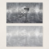 Sagittarius Zodiac Sign Distressed Steel (Front & Back)