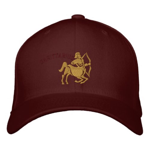 Sagittarius Zodiac Sign Embroidery Nov 22 _ Dec 21 Embroidered Baseball Cap