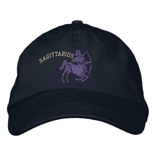 Sagittarius Zodiac Sign Embroidery Nov 22 _ Dec 21 Embroidered Baseball Hat
