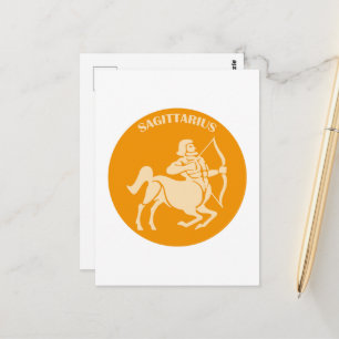 Sagittarius, Zodiac Sign, Horoscope, Astrology Postcard