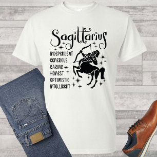 Sagittarius Zodiac Sign Horoscope Traits T-Shirt