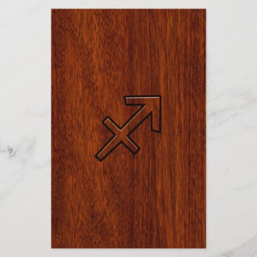 Sagittarius Zodiac Sign in Mahogany Style Flyer