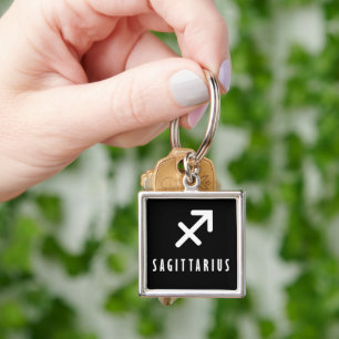 Sagittarius zodiac sign keychain