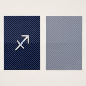 Sagittarius Zodiac Sign on Blue Carbon Fiber Print (Front & Back)
