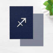 Sagittarius Zodiac Sign on Blue Carbon Fiber Print (Desk)