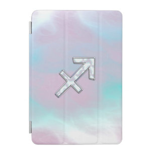 Sagittarius Zodiac Sign on Mother of Pearl Style iPad Mini Cover
