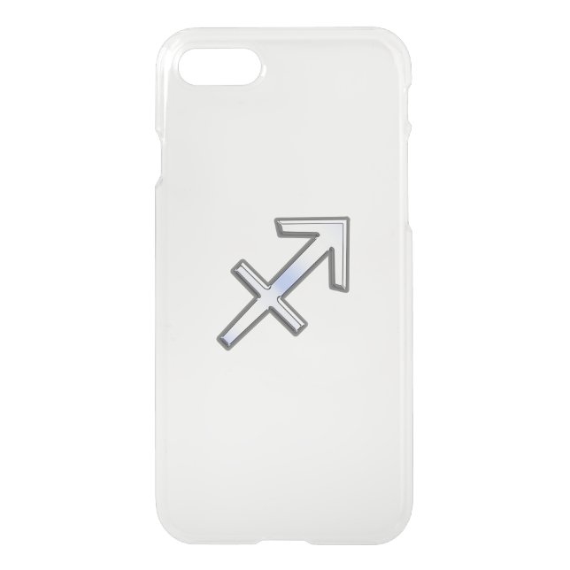 Sagittarius Zodiac Sign on Navy Camo Uncommon iPhone Case (Back)