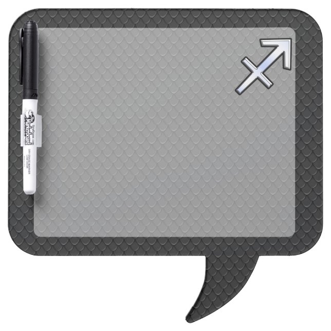 Sagittarius Zodiac Sign on Snake Skin Style Dry-Erase Board (Front)