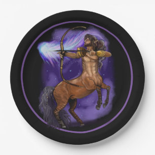 Sagittarius Zodiac Sign Paper Plates