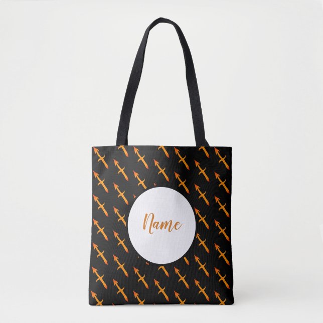 Sagittarius Zodiac  Sign Personalized Tote Bag (Front)