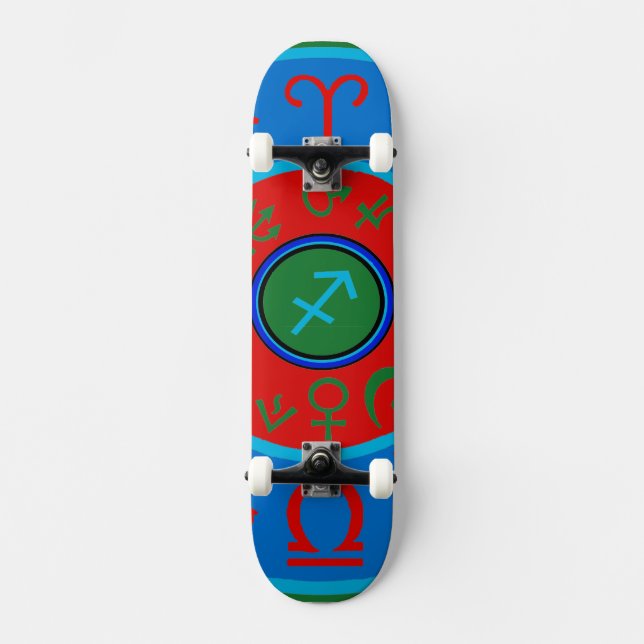 Sagittarius Zodiac Skateboard Deck (Front)