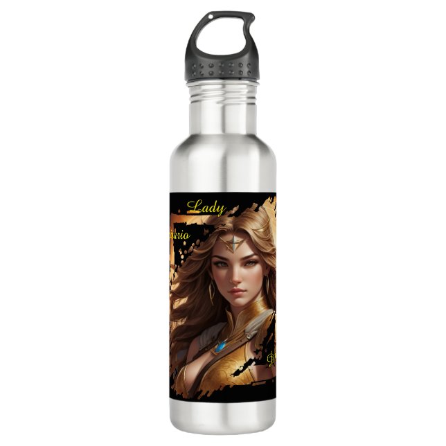 Sagittarius Zodiac Stainless Steel Water Bottle (Front)