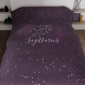 Sagittarius Zodiac Stars Astrology Horoscope Duvet Cover by mothersdaisy at Zazzle