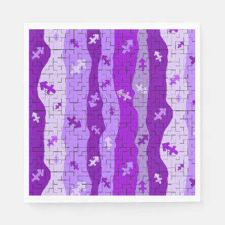 Sagittarius Zodiac Stripes  Napkins