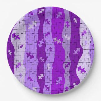 Sagittarius Zodiac Stripes Paper Plates