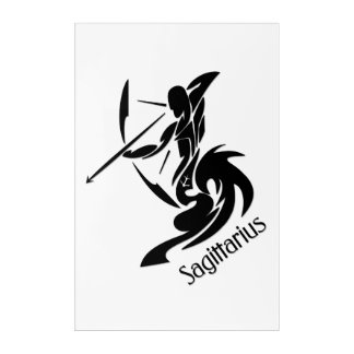 Sagittarius Zodiac Symbol and Sign Acrylic Print