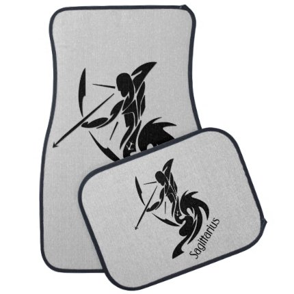 Sagittarius Zodiac Symbol and Sign Car Floor Mat