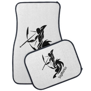 Sagittarius Zodiac Symbol and Sign Car Floor Mat