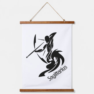 Sagittarius Zodiac Symbol and Sign Hanging Tapestry