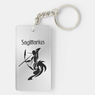 Sagittarius Zodiac Symbol and Sign Keychain