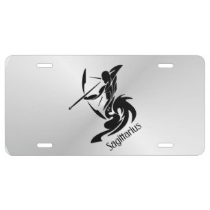 Sagittarius Zodiac Symbol and Sign License Plate
