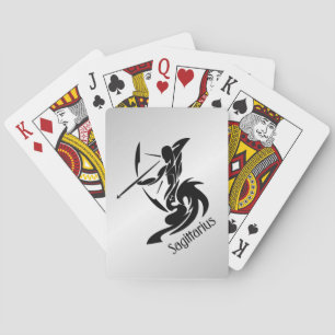 Sagittarius Zodiac Symbol and Sign Poker Cards